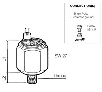 VDO Pressure switch 0.50 Bar